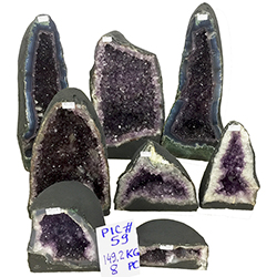 Amethyst Crate #328, 8pcs. Dark Purple $11.75/lb <br /><Font color="#ff0000;"> Click Here to see Sale Price!</Font>
