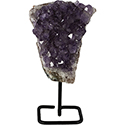 Natural Amethyst Cluster on Stand - Small