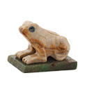 Carved Stone Frog on Base