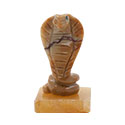 Carved Stone Cobra on Base