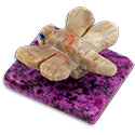 Stone Carving - Dragonfly on Mineral Base