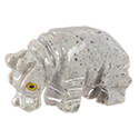 Carved Stone Hippo