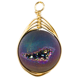 Druzy Eye Sphere - Gold
