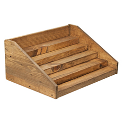 5-Tier Wood Display | Silver Streak