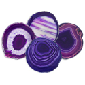 Agate Coasters - Purple
