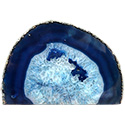 Standing Agate Cut with Base 26lbs - Blue