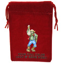 Burgundy Felt Bag - 2x3 - Full Color Custom Imprint
