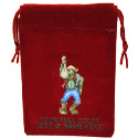 Burgundy Felt Bag - 3x4 - Full Color Custom Imprint