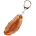 Agate Slice Key Chain