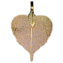 Heart Leaf Asst. Colors Necklace - Gold