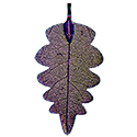 Fancy Leaf Asst. Colors Necklace - Silver