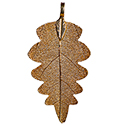 Fancy Leaf Asst. Colors Necklace - Gold
