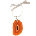 Agate Slice Ornament - Bagged, Silver